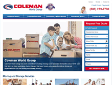 Tablet Screenshot of colemanwg.com